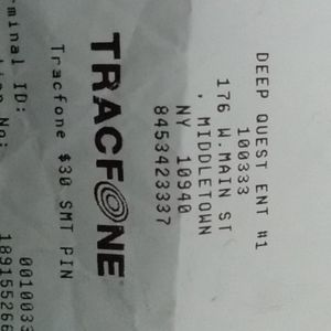 Tracfone 1 month service pin